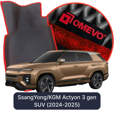 EVA autokoberce OMEVO pro SsangYong/KGM Actyon 3 gen SUV (2024-2025)