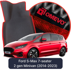 OMEVO 5D Pro Koberečky do Ford S-Max 7-místný 2. gen Minivan (2014-2023)
