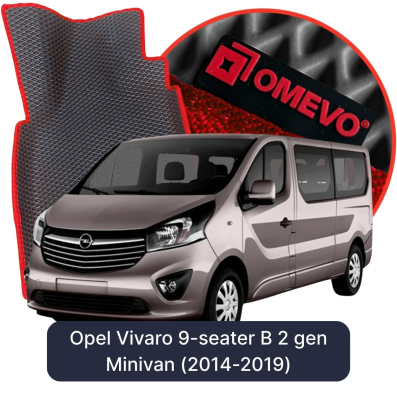 EVA autokoberce OMEVO pro Opel Vivaro 9-místný B 2. gen Minivan (2014-2019)