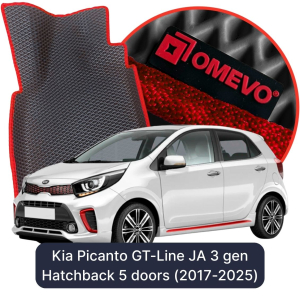 OMEVO 5D Pro Koberečky do Kia Picanto GT-Line JA 3. gen Hatchback 5 dveří (2017-2025)