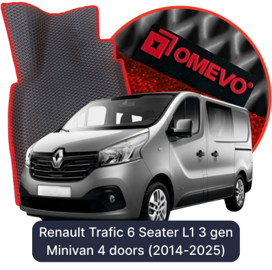 EVA autokoberce OMEVO pro Renault Trafic 6 místný L1 3 gen Minivan 4 dveře (2014-2025)