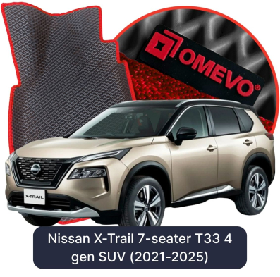 EVA autokoberce OMEVO pro Nissan X-Trail 7-místný T33 4. gen SUV (2021-2025)