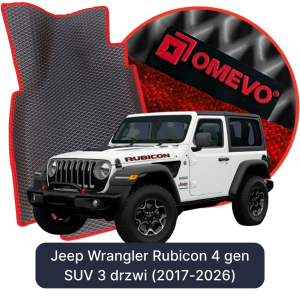 OMEVO 5D Pro Koberečky do Jeep Wrangler Rubicon 4. gen SUV (2017-2026)