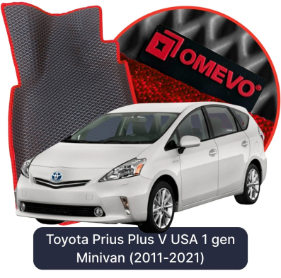 EVA autokoberce OMEVO pro Toyota Prius Plus V USA 1. gen Minivan (2011-2021)