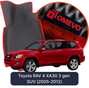 OMEVO 5D Pro Koberečky do Toyota RAV 4 XA30 3. gen SUV (2005-2012)