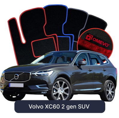 Velurové autokoberce OMEVO pro Volvo XC60 2 gen SUV (2017-2024)