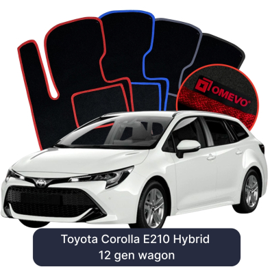 Velurové autokoberce OMEVO pro Toyota Corolla E210 Hybrid 12 gen Kombi (2018-2025)