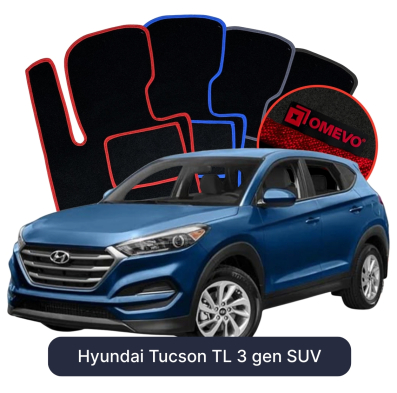 Velurové autokoberce OMEVO pro Hyundai Tucson TL 3 gen SUV (2015-2020)