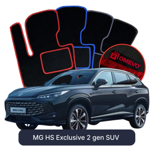 Velurové autokoberce OMEVO pro MG HS Exclusive 2 gen SUV (2024-2025)
