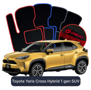 Velurové autokoberce OMEVO pro Toyota Yaris Cross Hybridní 1 gen SUV (2020-2025)