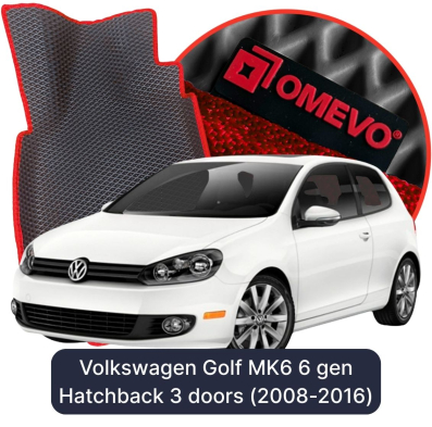 EVA autokoberce OMEVO pro Volkswagen Golf MK6 6. gen Hatchback 3 dveře (2008-2016)