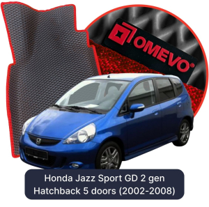 OMEVO 5D Pro Koberečky do Honda Jazz Sport GD 2. generace Hatchback 5 dveří (2002-2008)