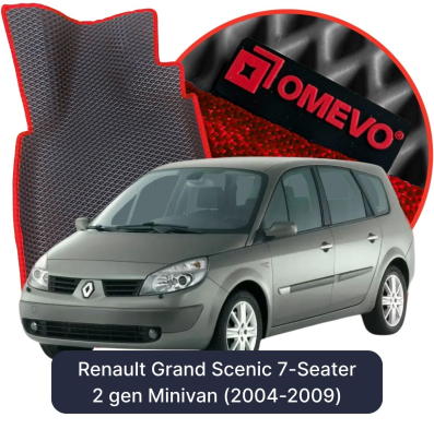 EVA autokoberce OMEVO pro Renault Grand Scenic 7 místný 2 gen Minivan (2004-2009)
