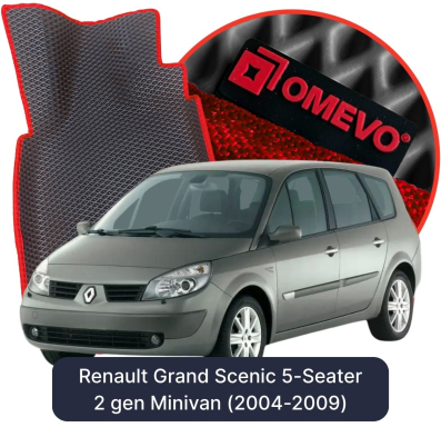EVA autokoberce OMEVO pro Renault Grand Scenic 5 místný  2 gen Minivan (2004-2009)