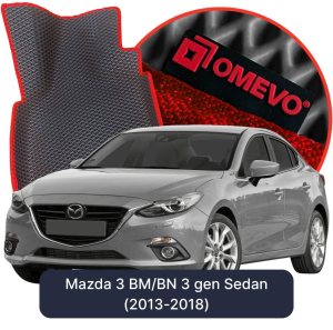 OMEVO 5D Pro Koberečky do Mazda 3 BM/BN 3. gen Sedan (2013-2018)