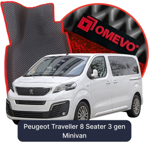 OMEVO 5D Pro Koberečky do Peugeot Traveller 8-místný 3. gen Minivan (2016-2025)