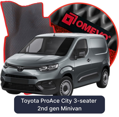 EVA autokoberce OMEVO pro Toyota ProAce City 3místný 2. gen Minivan (2019-2026)