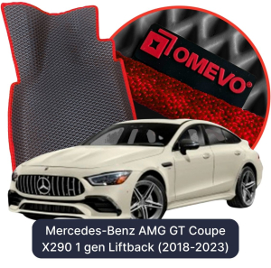 OMEVO 5D Pro Koberečky do Mercedes-Benz AMG GT 4-Door Coupe X290 1. gen Liftback (2018-2023)