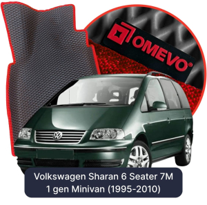 OMEVO 5D Pro Koberečky do Volkswagen Sharan 6-místný 7M 1. gen Minivan (1995-2010)