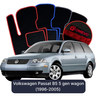 Velurové autokoberce OMEVO pro Volkswagen Passat B5 5 gen Kombi (1996-2005)