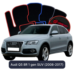 Velurové autokoberce OMEVO pro Audi Q5 8R 1 gen SUV (2008-2017)