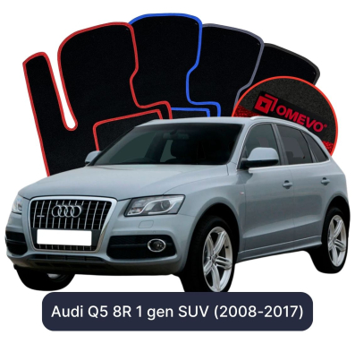 Velurové autokoberce OMEVO pro Audi Q5 8R 1 gen SUV (2008-2017)