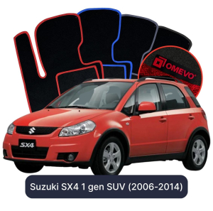 Velurové autokoberce OMEVO pro Suzuki SX4 1 gen SUV (2006-2014)