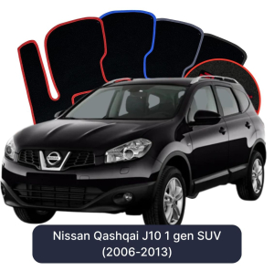 Velurové autokoberce OMEVO pro Nissan Qashqai J10 1 gen SUV (2006-2013)