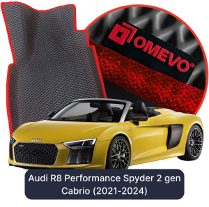 OMEVO 5D Pro Koberečky do Audi R8 Performance Spyder 2 gen Cabrio (2021-2024)