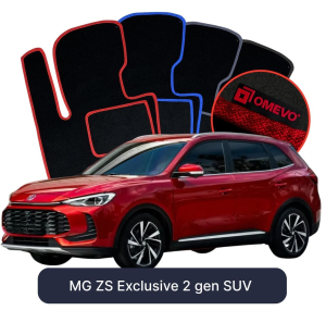 Velurové autokoberce OMEVO pro MG ZS Exclusive  2 gen SUV (2024-2025)