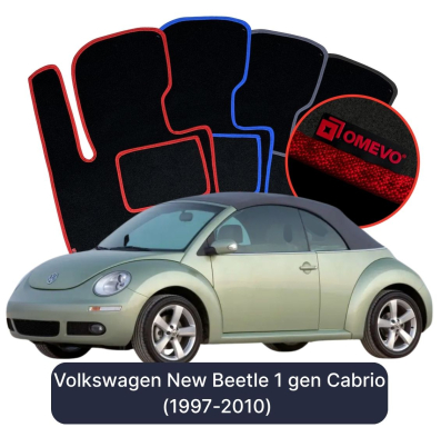Velurové autokoberce OMEVO pro Volkswagen New Beetle 1 gen Cabrio (1997-2010)