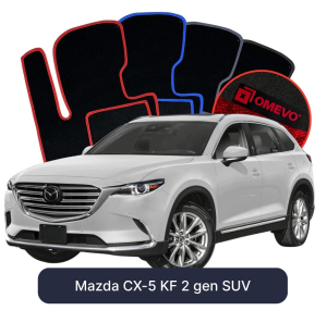 Velurové autokoberce OMEVO pro Mazda CX-5 KF 2 gen SUV (2017-2025)