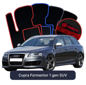 Velurové autokoberce OMEVO pro Audi A6 C6 3 gen Kombi (2004-2011)