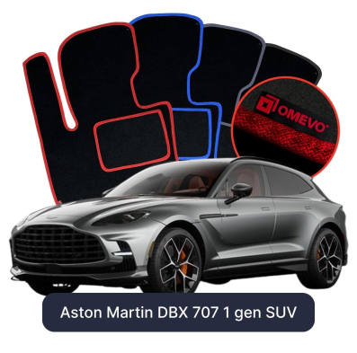 Velurové autokoberce OMEVO pro Aston Martin DBX 707 1 gen SUV (2000-2026)