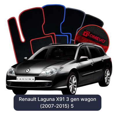Velurové autokoberce OMEVO pro Renault Laguna X91 3 gen Kombi (2007-2015)