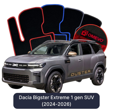 Velurové autokoberce OMEVO pro Dacia Bigster Extreme 1 gen SUV (2024-2025)
