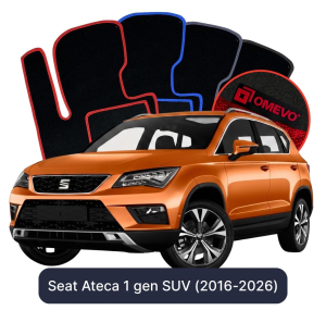 Velurové autokoberce OMEVO pro Seat Ateca 1 gen SUV (2016-2025)