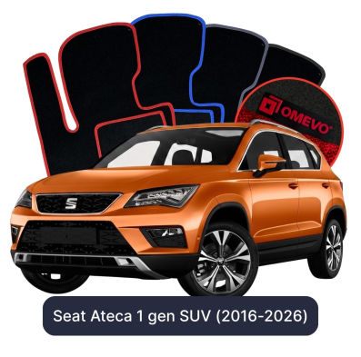 Velurové autokoberce OMEVO pro Seat Ateca 1 gen SUV (2016-2025)