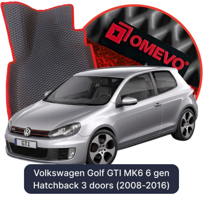 EVA autokoberce OMEVO pro Volkswagen Golf GTI MK6 6 gen Hatchback 3 dveře (2008-2016)