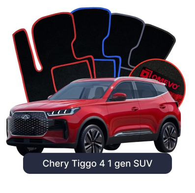 Velurové autokoberce OMEVO pro Chery Tiggo 4 1 gen SUV (2020–2025)
