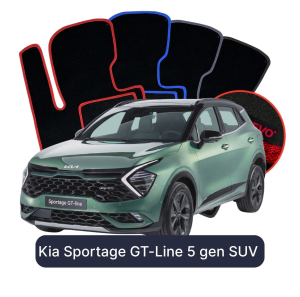 Velurové autokoberce OMEVO pro Kia Sportage GT 5 gen SUV (2021-2024)