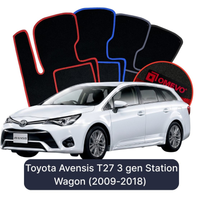 Velurové autokoberce OMEVO pro Toyota Avensis T27 3 gen Kombi (2009-2018)