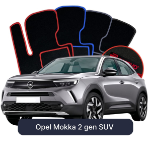 Velurové autokoberce OMEVO pro Opel Mokka 2 gen SUV (2020-2025)