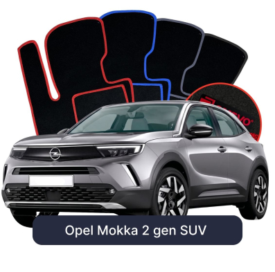 Velurové autokoberce OMEVO pro Opel Mokka 2 gen SUV (2020-2025)