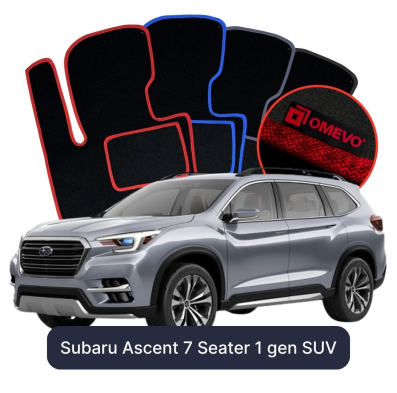 Velurové autokoberce OMEVO pro Subaru Ascent 7 místný 1 gen SUV (2018-2026)