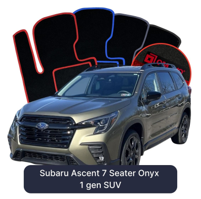 Velurové autokoberce OMEVO pro Subaru Ascent 7 místný Onyx 1 gen SUV (2018-2026)