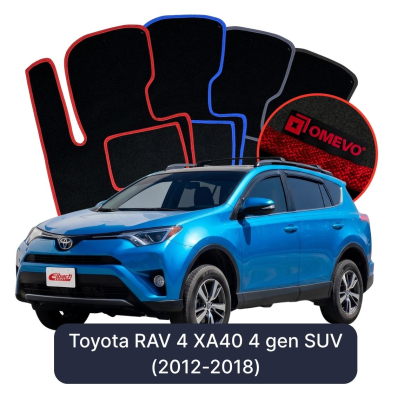Velurové autokoberce OMEVO pro Toyota RAV 4 XA40 4 gen SUV (2012-2019)