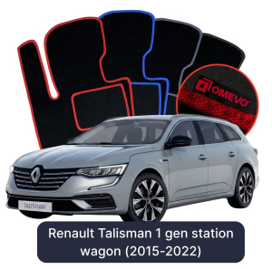 Velurové autokoberce OMEVO pro Renault Talisman 1 gen Kombi (2015-2022)
