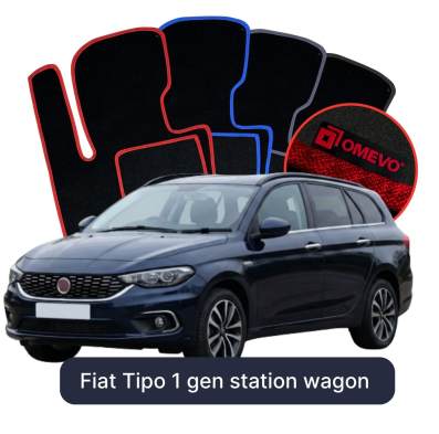Velurové autokoberce OMEVO pro Fiat Tipo 1 gen Kombi (2015-2025)