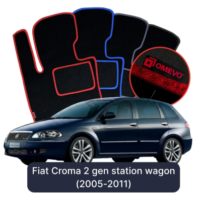 Velurové autokoberce OMEVO pro Fiat Croma 2 gen Kombi (2005-2011)